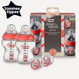 英國Tommee Tippee Closer to Nature PP奶瓶及安撫奶嘴禮盒套裝