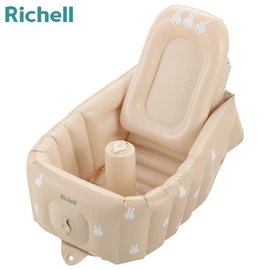 日本Richell 兩用型充氣嬰兒浴盆-Miffy