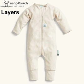 澳洲ergoPouch 長袖連身衣-0.2TOG Oatmeal Marle