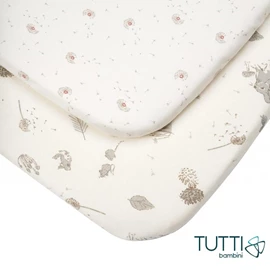 英國Tutti Bambini Cozee 嬰兒床床笠/ 2件裝 寧靜安逸的小兔
