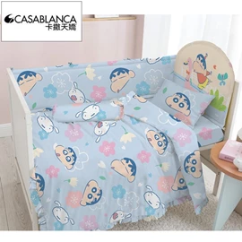 【Casablanca】嬰兒床 2件套(床單連枕袋)-蠟筆小新