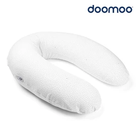 比利時Doomoo Buddy 有機棉舒眠月亮枕-銀色圓點