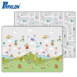 韓國Parklon Prime Living PE雙面地墊/ 150 X 200cm 氣球字母/城市小鴨