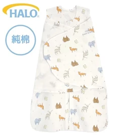 美國Halo Swaddle 二合一嬰兒包被睡袋-純棉 1.5TOG-森林朋友