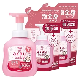 日本ARAU 雅樂寶 2合1沐浴洗髮泡泡/ 1+2 優惠套裝