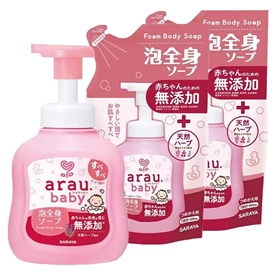 日本ARAU 雅樂寶 2合1沐浴洗髮泡泡/ 1+2 優惠套裝