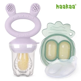 紐西蘭Haakaa 矽膠咬咬樂迷你套組/ 薰衣草