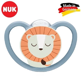 德國Nuk Space Night 超透氣夜光安撫奶嘴/ 18-36M 獅子