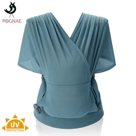 韓國Pognae Step One Air 初生嬰兒揹帶(防UV)-湖水藍