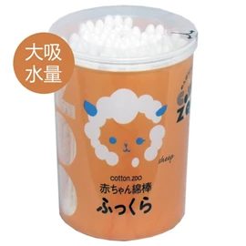 日本平和 嬰兒用細軸棉棒(大吸水量)/ 120入