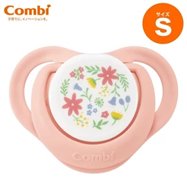 日本Combi 睡眠安撫奶嘴(連防塵蓋)-S碼 花卉