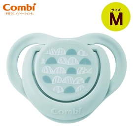 日本Combi 睡眠安撫奶嘴(連防塵蓋)-M碼 波紋