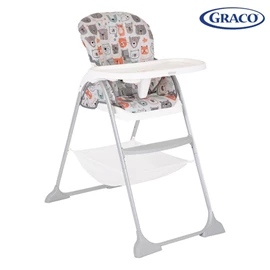 美國Graco SnackEase 高腳摺合餐椅/ 小熊派對