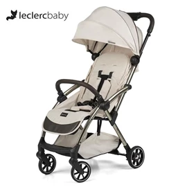 荷蘭Leclerc Influencer™ Air 自動收摺嬰兒手推車/ 奶油色