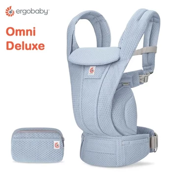 美國Ergobaby Omni Deluxe 多功能透氣嬰兒背帶-寧靜藍