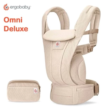 美國Ergobaby Omni Deluxe 多功能透氣嬰兒背帶-自然米