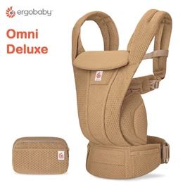 美國Ergobaby Omni Deluxe 多功能透氣嬰兒背帶-駝色