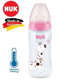 德國Nuk Premium Choice 寬口奶瓶(感溫)-PP 300ml 6-18個月