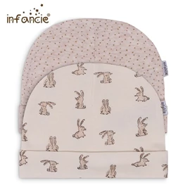 infancie 嬰兒帽-小兔子 2件裝