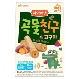 韩国Ivenet贝贝 糙米手指饼/ 甜薯味 5g x 8条