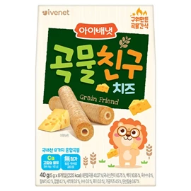 韩国Ivenet贝贝 糙米手指饼/ 芝士味 5g x 8条
