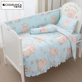 【Casablanca】嬰兒床上用品套裝(12件裝)-罐頭豬LuLu