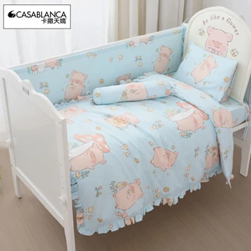 【Casablanca】嬰兒床上用品套裝(12件裝)-罐頭豬LuLu