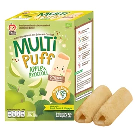 Apple Monkey 有机糙米藜麦泡芙手指饼-25G 苹果西兰花