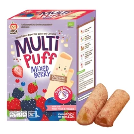 Apple Monkey 有机糙米藜麦泡芙手指饼-25G 杂莓