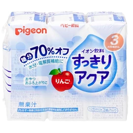日本Pigeon 晨光婴儿果汁-苹果味电解水 125ml x3包