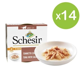 Schesir 浓汤猫主食罐-吞拿三文鱼 70g X 14罐