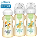 美國Dr. Brown's Options+ 仿母乳排氣奶樽 - PPSU 9oz 三個裝