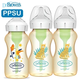 美國Dr. Brown's Options+ 仿母乳排氣奶樽 - PPSU 9oz 三個裝