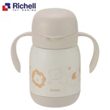 日本Richell TLI 第4代 直飲不鏽鋼水杯/ 米色 300ml