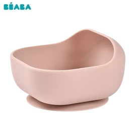 法國BEABA 矽膠吸盤學習碗/ 粉紅