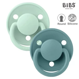 丹麥BIBS De Lux 圓形矽膠安撫奶嘴/ 0-18M 兩件裝 薄荷/海島