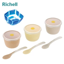 日本Richell TLI 離乳食餐碗入門套裝(附匙及保冷劑)