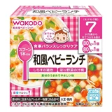 日本和光堂 即食營養便當/ 銀魚粥 80g+燉蔬菜雞肉 80g